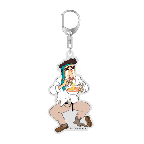 双葉社クレヨンしんちゃん スタンプカード風パスケー ス最強！！オラの拉麺道 クレヨンしんちゃん アクリルキーホルダー 最強！！オラの拉麺道